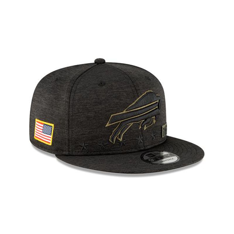 NFL Buffalo Bills Salute To Service 9Fifty Snapback (YMJ7084) - Black New Era Caps